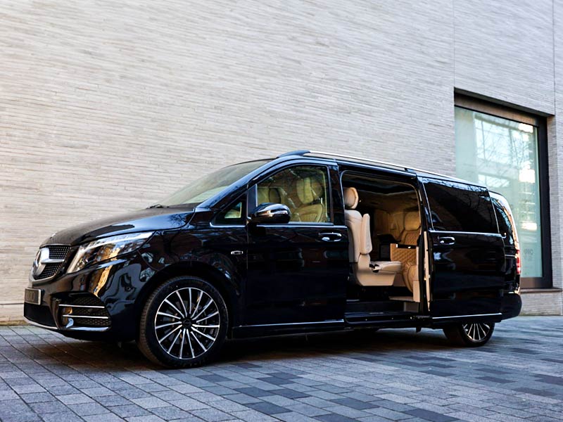 Luxurious interior of the Mercedes-Benz S-Class